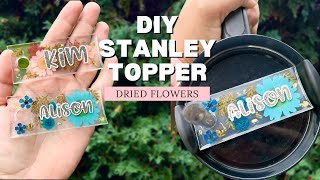 EPOXY FREE Floral Stanley Tumbler Topper [upl. by Lehcim]