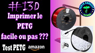 Imprimer le PETG facile ou pas  Test PETG Amazon… [upl. by Aronal953]