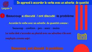 Accorder le verbe avec un adverbe de quantité [upl. by Ednew]