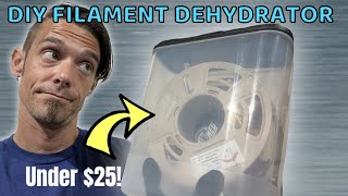 How to make a filament dehydrator  Filament dryer for large spools PLA  DIY dryer box 3D printing [upl. by Isied486]