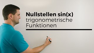 Nullstellen sinx trigonometrische Funktionen  Mathe by Daniel Jung [upl. by Calida791]