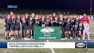 Bedford Bow Campbell Epping win boys soccer state titles [upl. by Navek403]