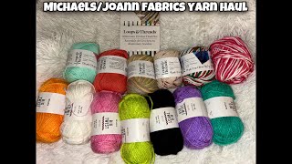 Micheal’s joann fabrics yarn haul  CreationsByKiaa [upl. by Wenz55]