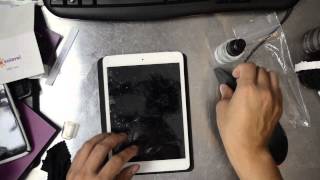 Apple iPad Mini ZAGG InvisibleSHIELD Installation Front and Back [upl. by Aitnahs659]