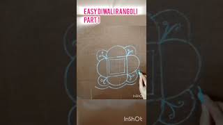 Easy Diwali Rangoli Design shorts sandart drawing rangoliart rangoli muggulu kolam short [upl. by Erbas221]