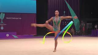 Salome Pazhava GEO Ribbon EF World Challenge Cup Cluj 25 August 2019 [upl. by Bolte]