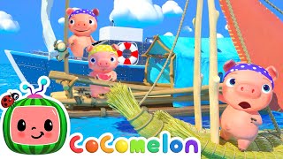 Three Little Pirate Pigs  Animal Time  CoComelon Nursery Rhymes amp Kids Songs [upl. by Carin]