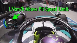 How did Hamilton go 17kmh above the pit speed limit in Miami [upl. by Ziom]