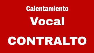 Calentamiento Vocal CONTRALTO  FACIL Y PRACTICO [upl. by Bondon]