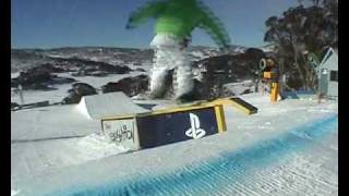 Snowboarding Perisher front valley park [upl. by Lalittah]