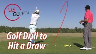 Golf Tip Drill for Hitting a Draw [upl. by Trinidad]