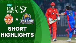 Short Highlights  Islamabad United vs Karachi Kings  Match 24  HBL PSL 9  M1Z2U [upl. by Burnley]