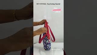 DIY Tote Bag Collection  Tote Bag Sewing Tutorial  Cloth bag making at home  shortvideo totebag [upl. by Ayinat]