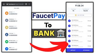 How To Transfer FaucetPay Money To Bank AccountInstant  FaucetPay Money Transfer To Paytm Wallet [upl. by Berman]