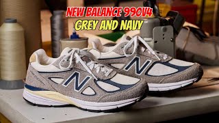 New Balance 990v4 Grey and Navy [upl. by Linette316]