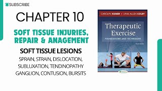 Soft Tissue Lesion Sprain strain dislocation contusion hemarthrosis TendinopathyThera Chap 10 [upl. by Derman38]