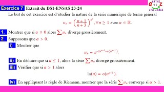 Exercice corrigé Série numérique [upl. by Kred]