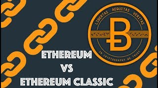 Ethereum vs Ethereum Classic Blockchain amp Cryptocurrency Bitcoin Ethereum [upl. by Ettie]