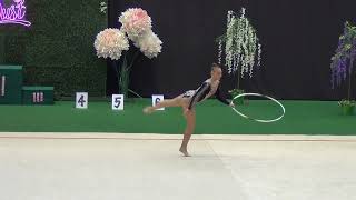 Zvirgzda Margarita Margo 2008 hoop 2 International rhythmic gymnastics competition quotFAIRY DUSTquot [upl. by Sucram]