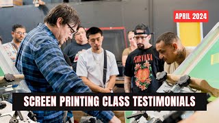 April 2024  Screen Printing Class Testimonial  NorCalScreenPrintSupply [upl. by Asilanom]