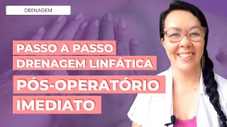 DRENAGEM LINFÁTICA NO PÓSOPERATÓRIO IMEDIATO DE ABDOMINOPLASTIA  PASSO A PASSO [upl. by Medeah]