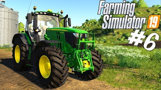 JOHN DEERE TRAKTOR  Farming Simulator 19 Dansk Ep 6 [upl. by Menon]