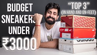 3 BUDGET SNEAKERS UNDER ₹3000  IN HAND AND ONFEET  MAY 2023  INDIA [upl. by Pickett]