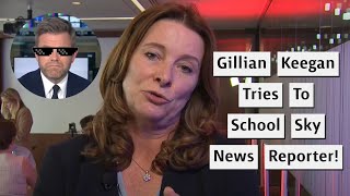 Tory Minister Gillian Keegan Tries To School Sky News Reporter [upl. by Zug]