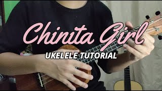 CHINITA GIRL  Lil Vinceyy  EASY Ukelele Tutorial [upl. by Llirred]