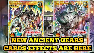 New Ancient gears cards effects revealed  YuGiOh Rush Duel [upl. by Irovi]