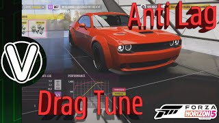 Forza Horizon 5  Dodge Challenger SRT Hellcat Drag Build Anti Lag Forza Horizon 5 Guides [upl. by Gnourt502]