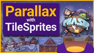 Easy Parallax Scrolling with TileSprites in Phaser 3 [upl. by Nnaylloh]