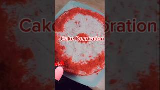 Cake decoration red velvet cake viralshort cake shorts [upl. by Acnoib]