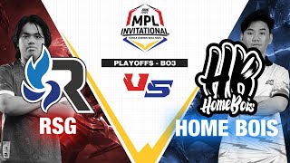 RSG PH vs HOMEBOIS  Game 1  ONE Esports MPL Invitational 2023 Day 4  Playoffs [upl. by Iiette361]