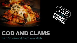 Cod and Chorizo recipe with clams and gremolata [upl. by Nira]