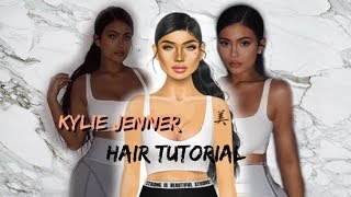 Kylie Jenner Ponytail Hair tutorial Stardoll\USED ALL 3 SETS [upl. by Alrrats]