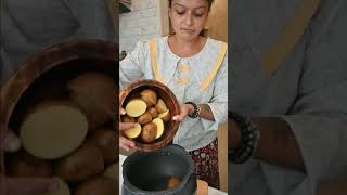 बिना प्याज लहसुन के दही आलू मसाला पूरी  Dahiwale Aloo ki Subzi Or Masala Puri [upl. by Conn]