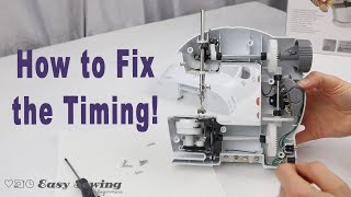 Mini Sewing Machine Not Catching Bobbin Thread How to Fix the Timing [upl. by Netsirhk55]