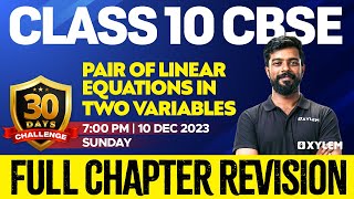 Class 10  Pair of Linear Equation in Two Variables  Introduction  Chapter 3 [upl. by Annoik]