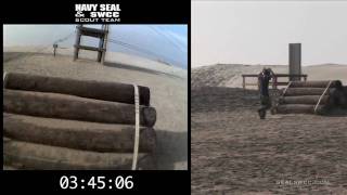 Obstacle Course Demo  Point of view helmet camera  SEALSWCCCOM [upl. by Asihtal]