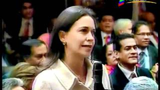 María Corina llama ladrón a chavez en cadena nacional [upl. by Straus980]