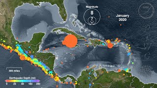 Earthquakes of the Caribbean 2001  2020 [upl. by Anayet]