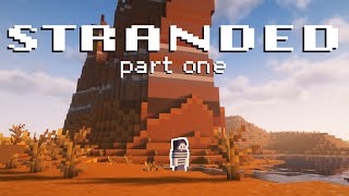 This PLACE IS A MESA  Stranded Badlands Minecraft Survival Challenge Part 1 [upl. by Ahsinned]