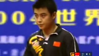 2004 World Cup JO Waldner vs Wang Hao [upl. by Pitchford84]