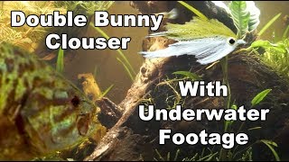 Double Bunny Clouser Minnow  FOTM  UNDERWATER FOOTAGE  McFly Angler Fly Tying [upl. by Soinski]