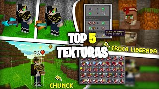 🔥 TOP 5 TEXTURAS ÚTEIS PARA MINECRAFT PE 121 Bedrock 2024 [upl. by Erde]