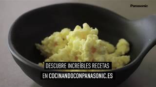 Receta de Huevos revueltos en el Microondas  Panasonic [upl. by Aveneg]