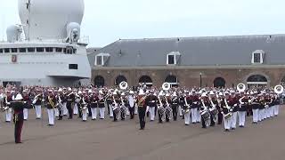 Finale Taptoe Den Helder 2023 Combined Band of the Royal Marines and Marinierskapel [upl. by Oluap915]