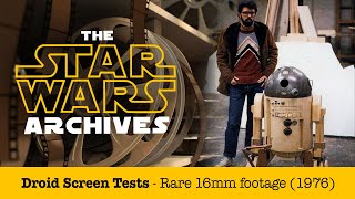 Star Wars Droid Screen Tests  Rare 16mm Footage 1976 [upl. by Akinam]