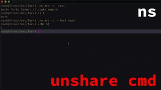 unshare command [upl. by Nailliw]